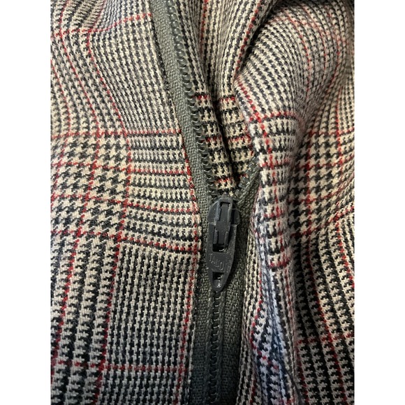 Black and Maroon Plaid Austin Reed of Regent Street Wool Suit - Picture 15 of 15